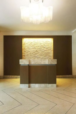 Sygrove Design, Marilyn Sygrove, Concierge Desk Design, Lobby Interior Design, Briar Oaks - Concierge Desk
